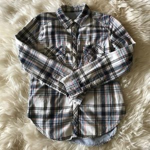Plaid button down